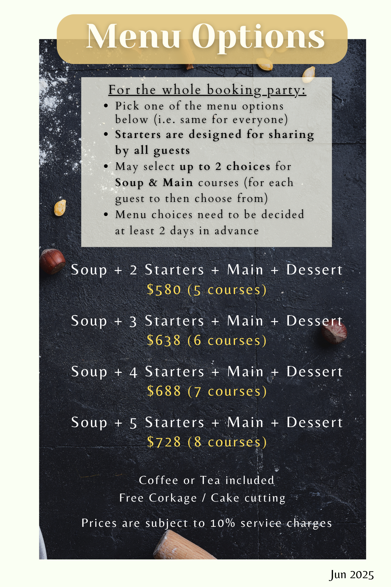 Menu Options